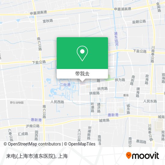 来电(上海市浦东医院)地图
