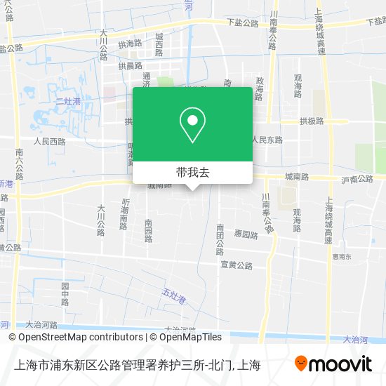 上海市浦东新区公路管理署养护三所-北门地图