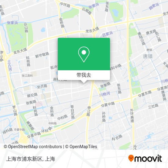 上海市浦东新区地图