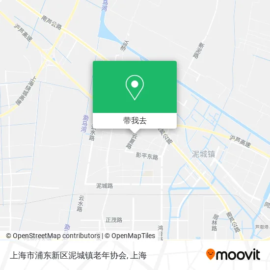 上海市浦东新区泥城镇老年协会地图