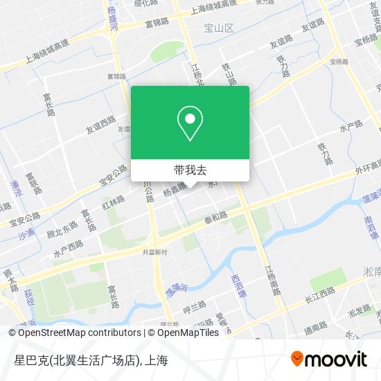 星巴克(北翼生活广场店)地图