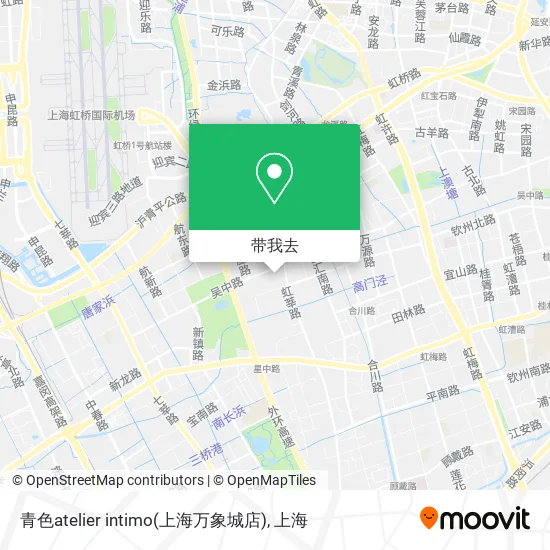 青色atelier intimo(上海万象城店)地图