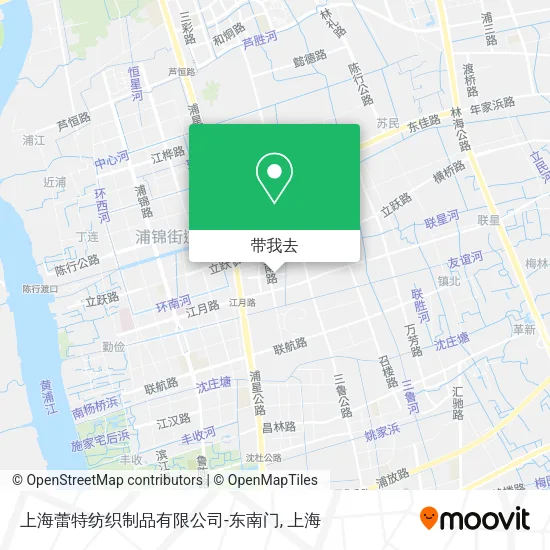 上海蕾特纺织制品有限公司-东南门地图