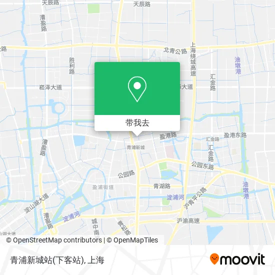 青浦新城站(下客站)地图