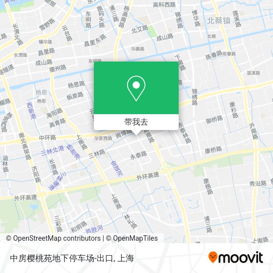 中房樱桃苑地下停车场-出口地图
