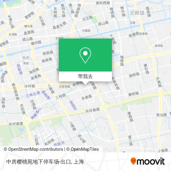 中房樱桃苑地下停车场-出口地图