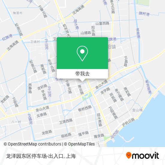 龙泽园东区停车场-出入口地图