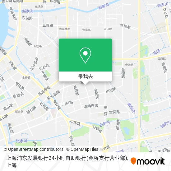 上海浦东发展银行24小时自助银行(金桥支行营业部)地图