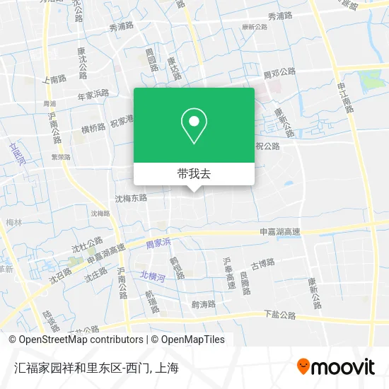 汇福家园祥和里东区-西门地图