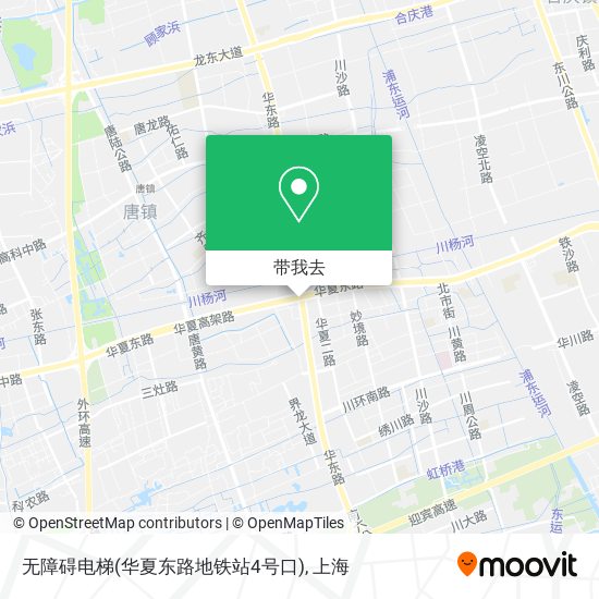 无障碍电梯(华夏东路地铁站4号口)地图