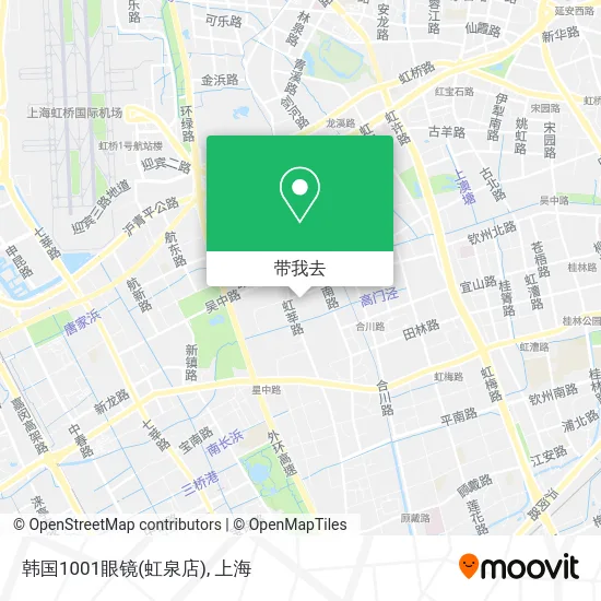 韩国1001眼镜(虹泉店)地图