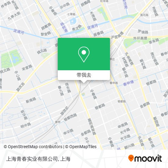 上海青春实业有限公司地图