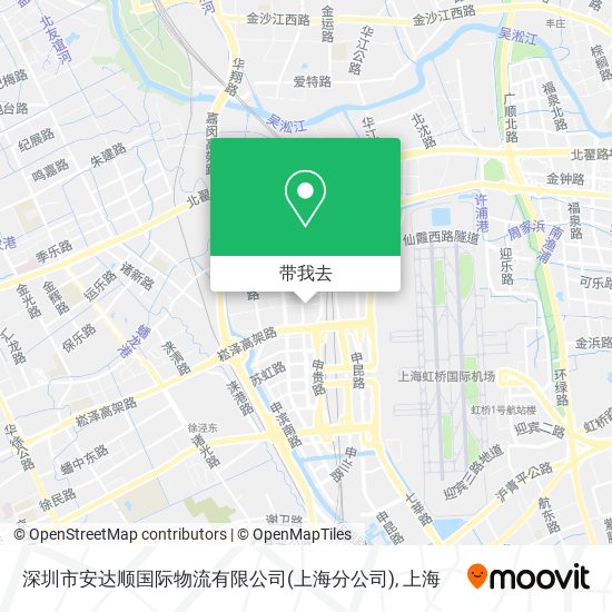 深圳市安达顺国际物流有限公司(上海分公司)地图