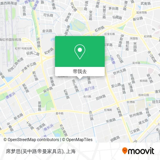 席梦思(吴中路帝曼家具店)地图