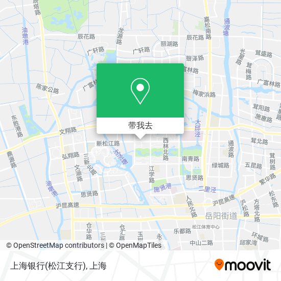 上海银行(松江支行)地图
