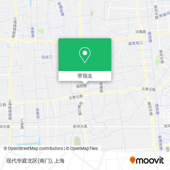 现代华庭北区(南门)地图