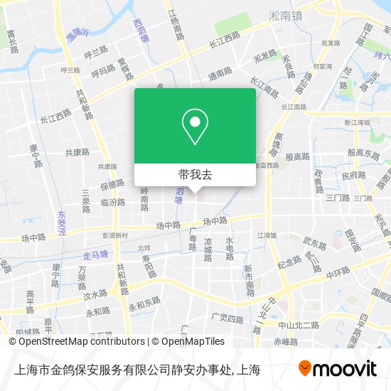 上海市金鸽保安服务有限公司静安办事处地图
