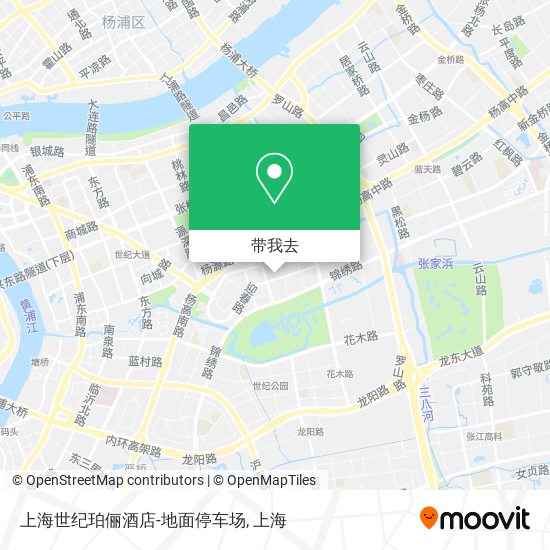 上海世纪珀俪酒店-地面停车场地图