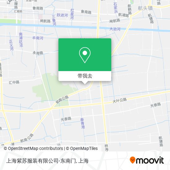 上海紫苏服装有限公司-东南门地图