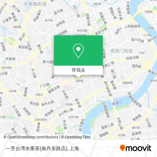 一芳台湾水果茶(南丹东路店)地图