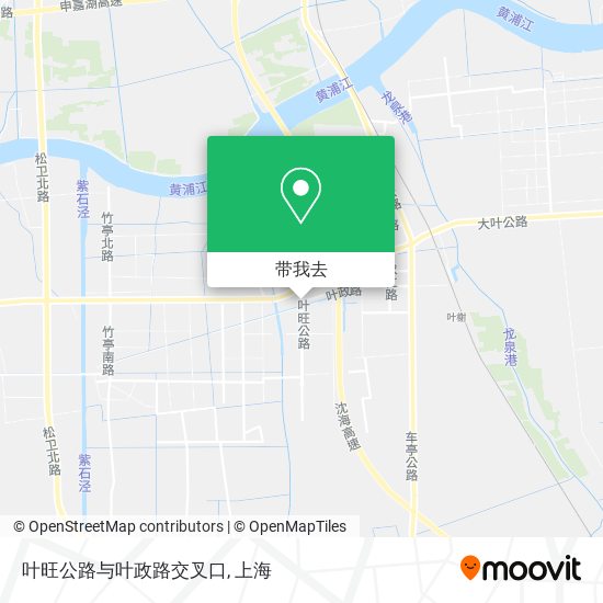 叶旺公路与叶政路交叉口地图