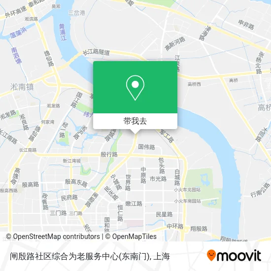 闸殷路社区综合为老服务中心(东南门)地图