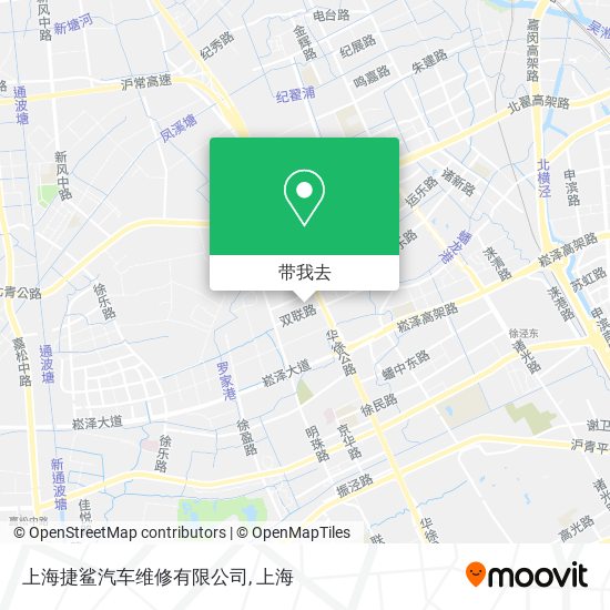 上海捷鲨汽车维修有限公司地图