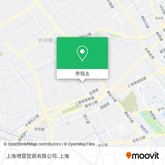 上海增晨贸易有限公司地图