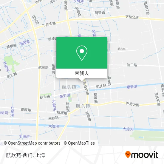 航欣苑-西门地图