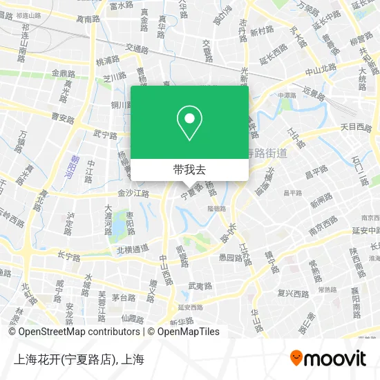 上海花开(宁夏路店)地图