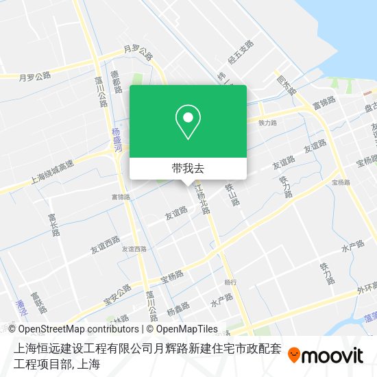 上海恒远建设工程有限公司月辉路新建住宅市政配套工程项目部地图