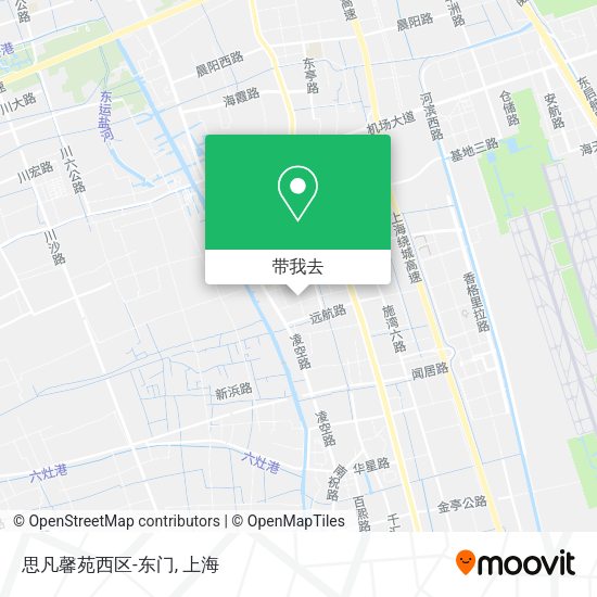 思凡馨苑西区-东门地图