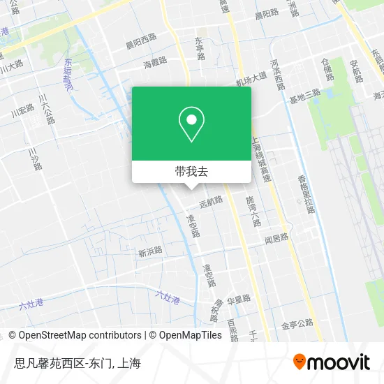 思凡馨苑西区-东门地图