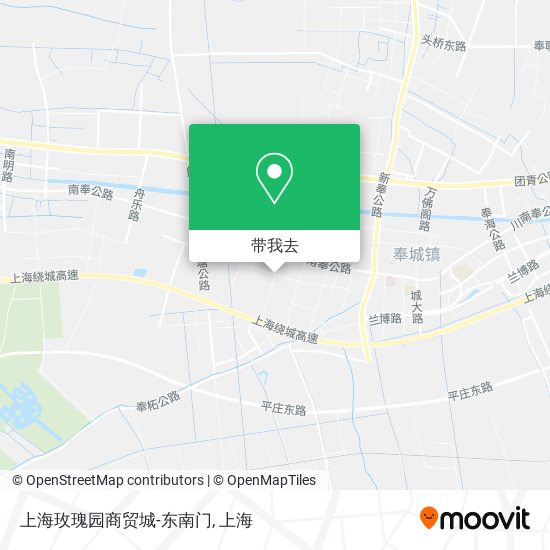 上海玫瑰园商贸城-东南门地图