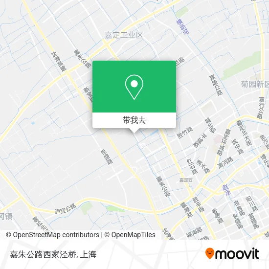 嘉朱公路西家泾桥地图
