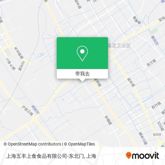 上海五丰上食食品有限公司-东北门地图