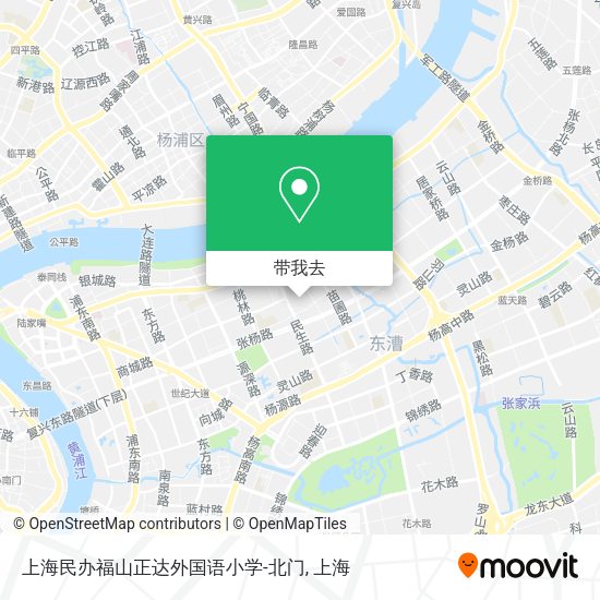 上海民办福山正达外国语小学-北门地图