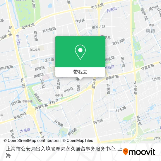 上海市公安局出入境管理局永久居留事务服务中心地图