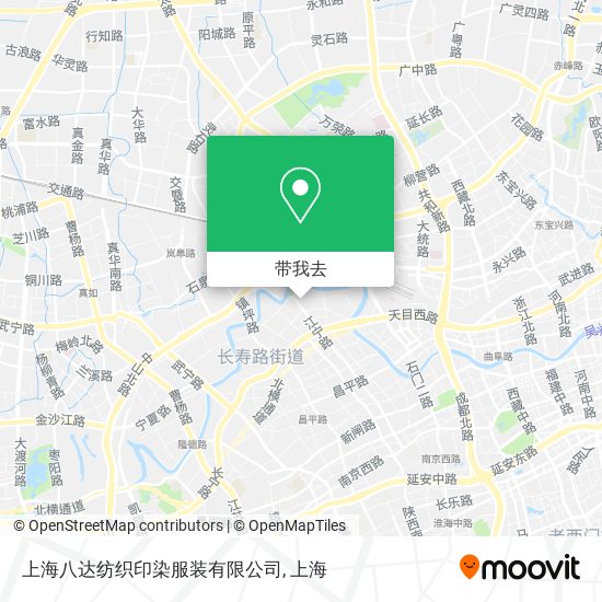 上海八达纺织印染服装有限公司地图