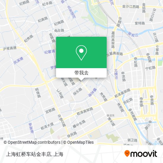 上海虹桥车站金丰店地图
