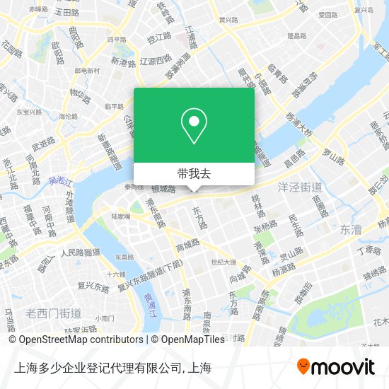 上海多少企业登记代理有限公司地图