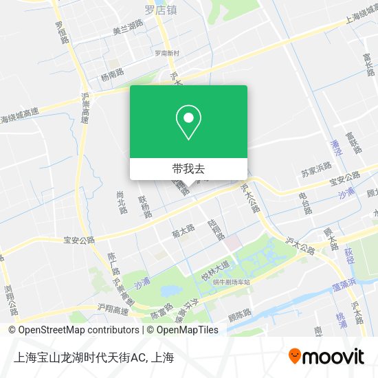上海宝山龙湖时代天街AC地图