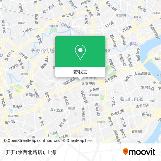 开开(陕西北路店)地图