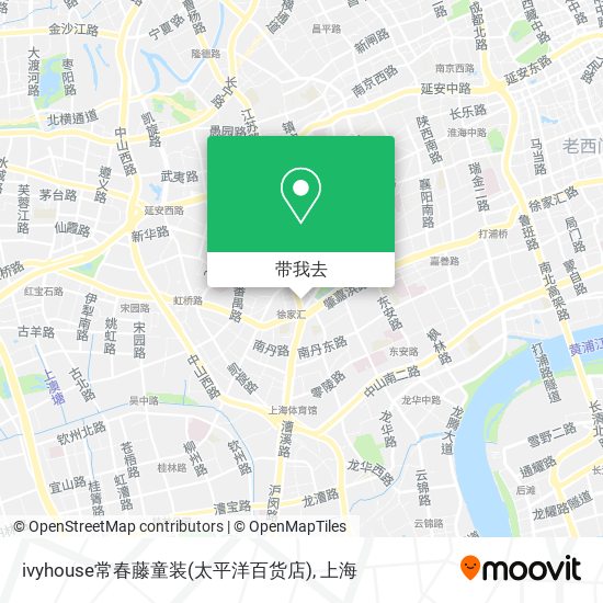 ivyhouse常春藤童装(太平洋百货店)地图