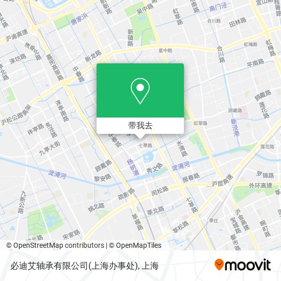 必迪艾轴承有限公司(上海办事处)地图