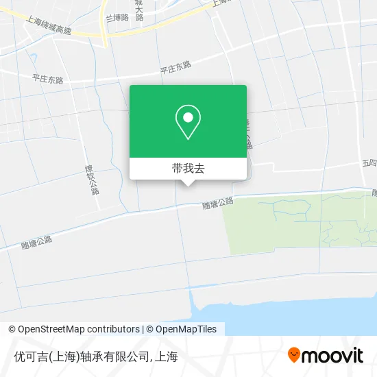 优可吉(上海)轴承有限公司地图