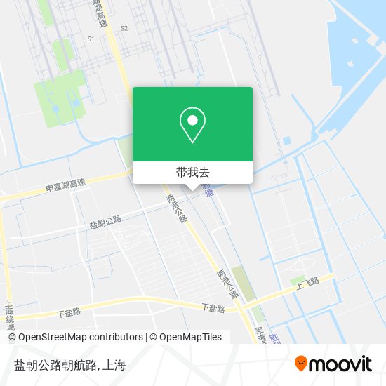 盐朝公路朝航路地图