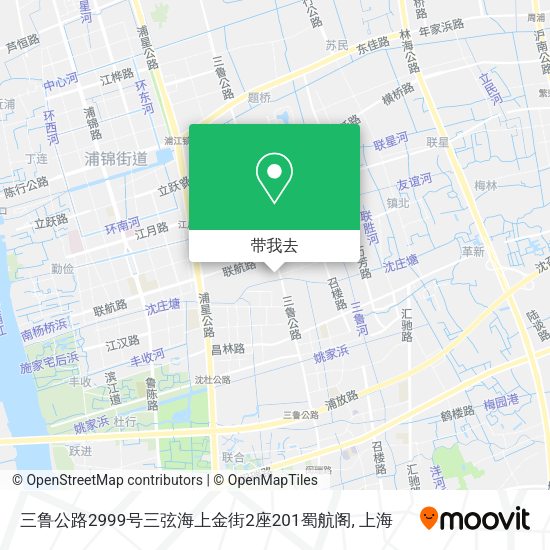 三鲁公路2999号三弦海上金街2座201蜀航阁地图