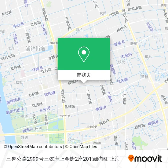 三鲁公路2999号三弦海上金街2座201蜀航阁地图