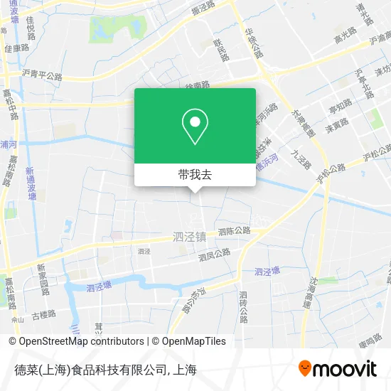 德菜(上海)食品科技有限公司地图
